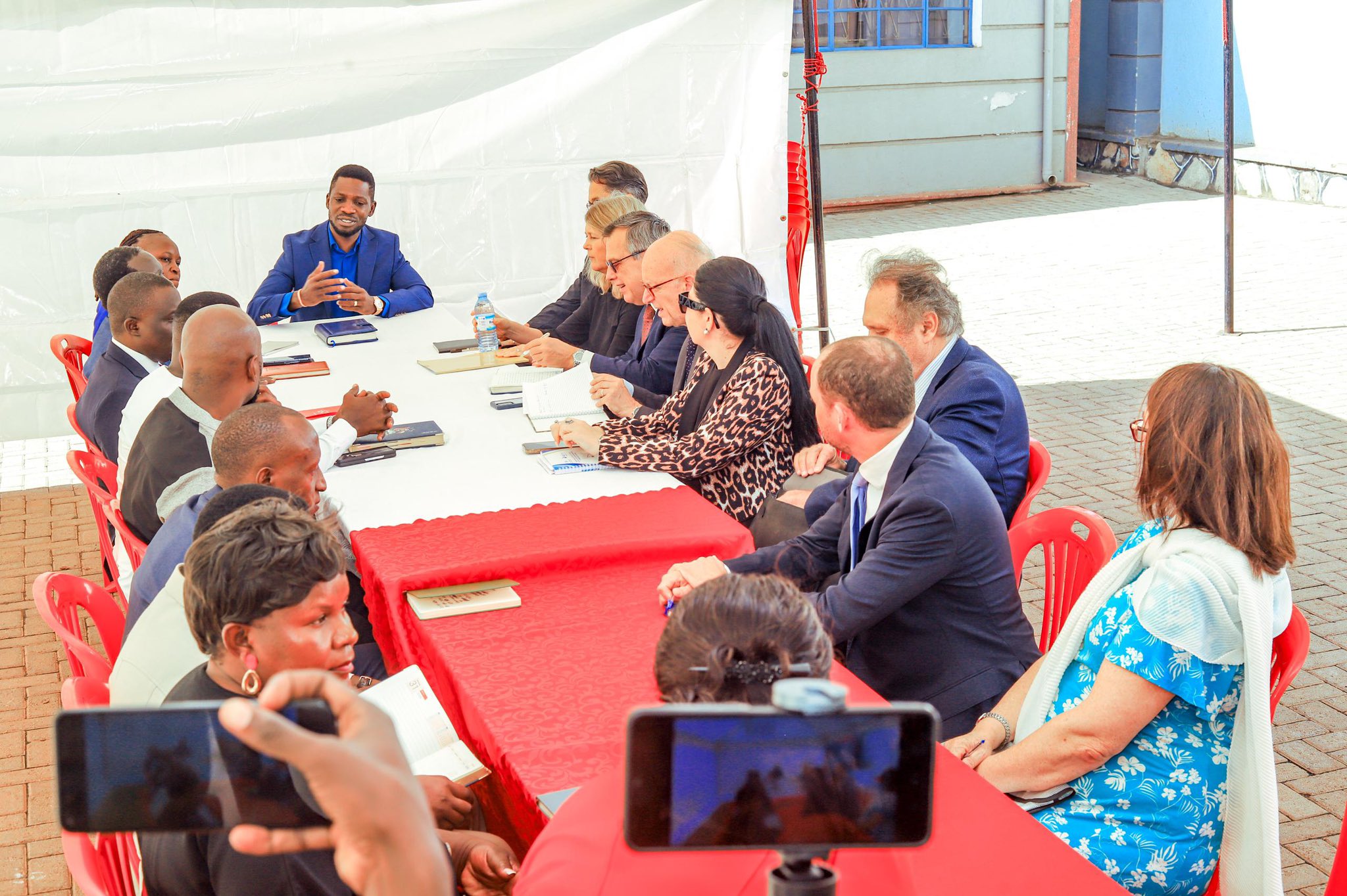 Bobi Wine, EU officials discuss 2026 elections and democratic concerns