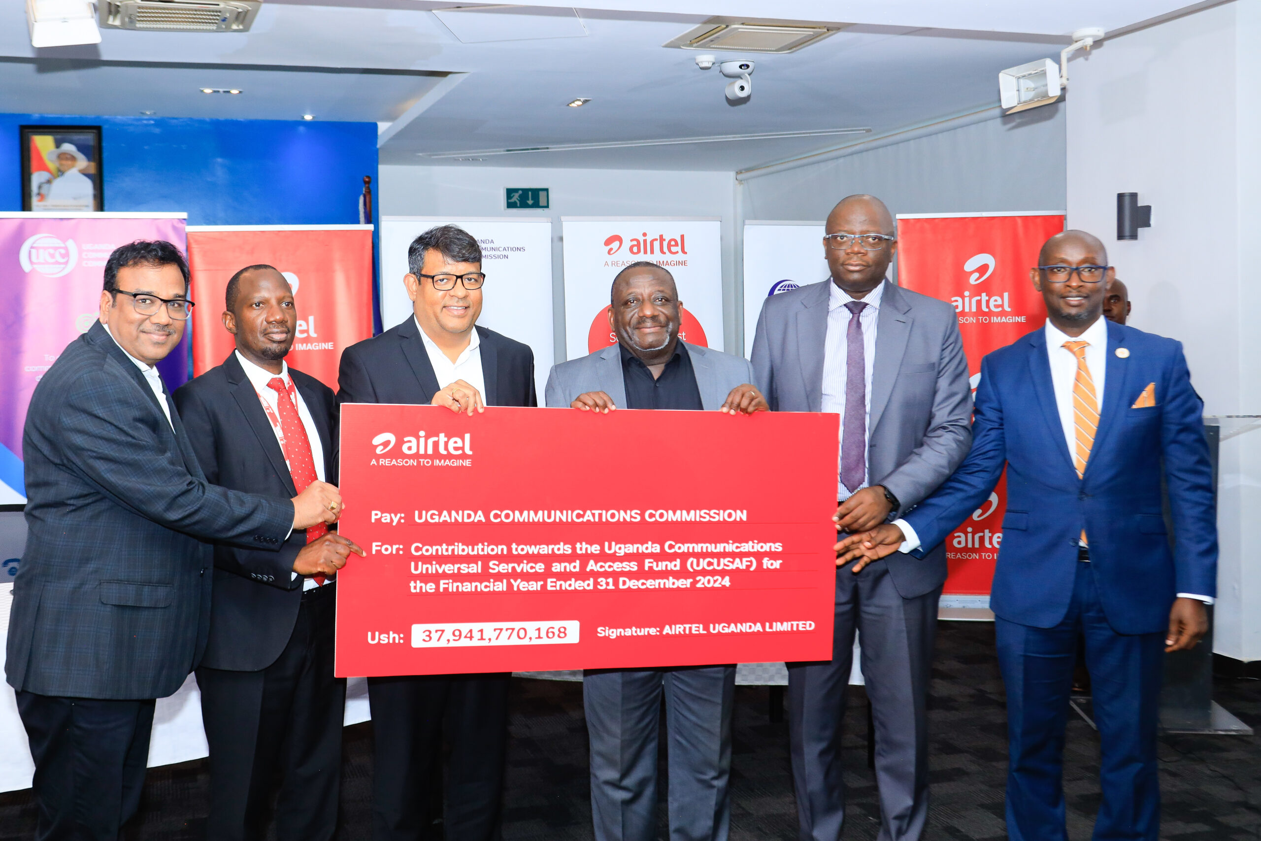 Airtel Contributes Shs 37.9 billion to UCC’s Universal Service Fund