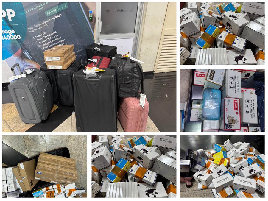 URA foils Kadama Smuggling Plot, Seizes Phone Screens, Laptops and Smartphones worth Shs 329.3 million