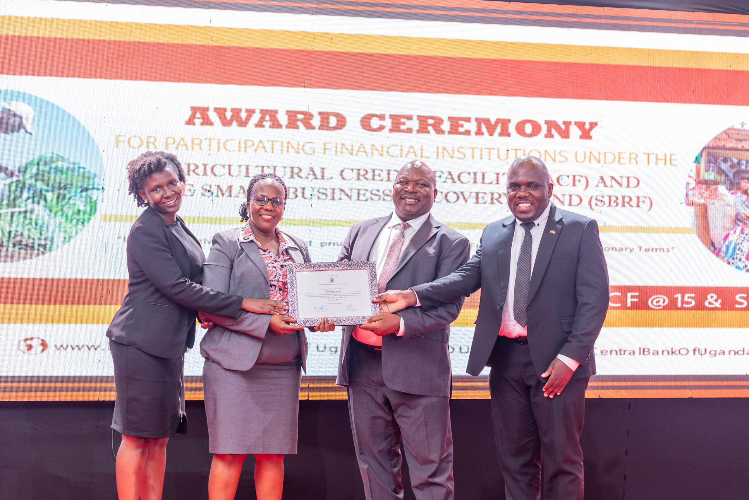  Pride Bank Limited Earns Dual Recognition in Bank of Uganda Awards for Excellence in Agricultural and Small Business Lending