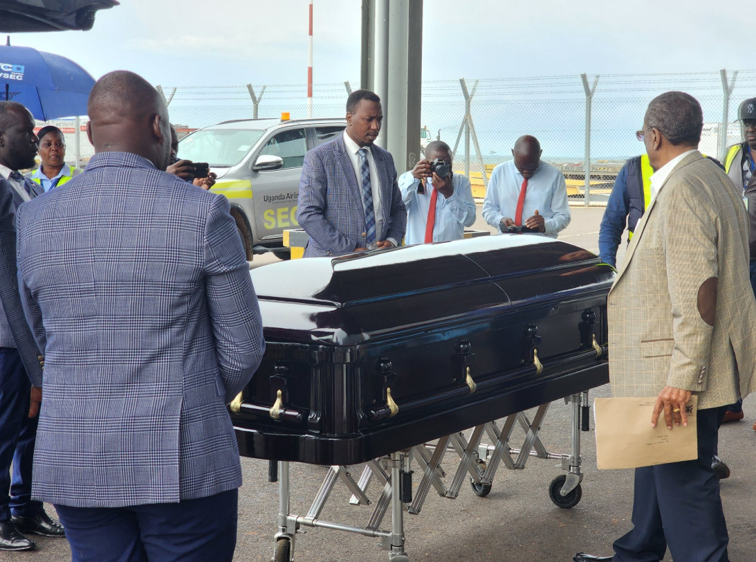 Grief as Capt. Francis Babu Receives Son Cedric’s Body at Entebbe Airport