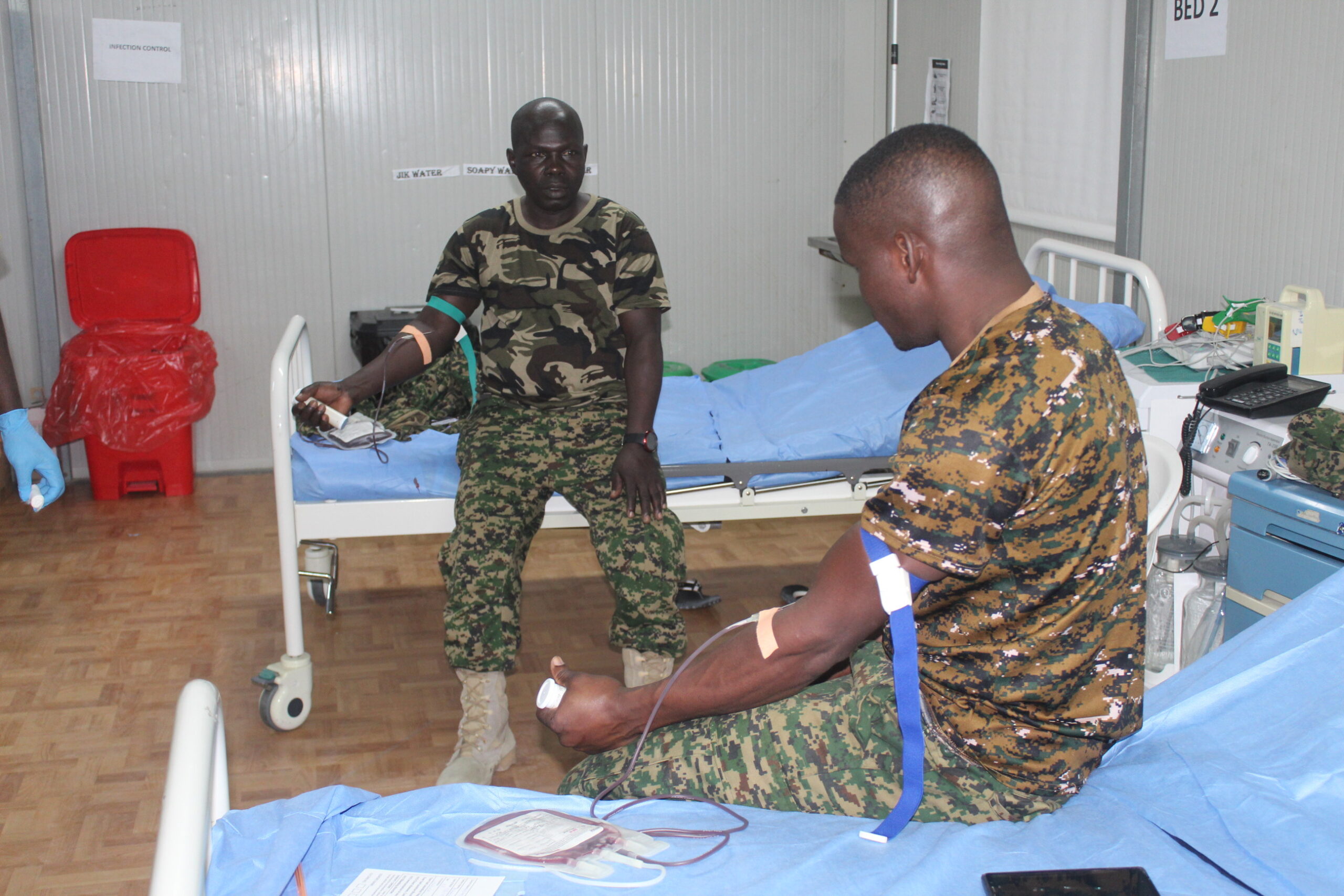 UPDF Soldiers In Somalia Mark World Blood Donor Day