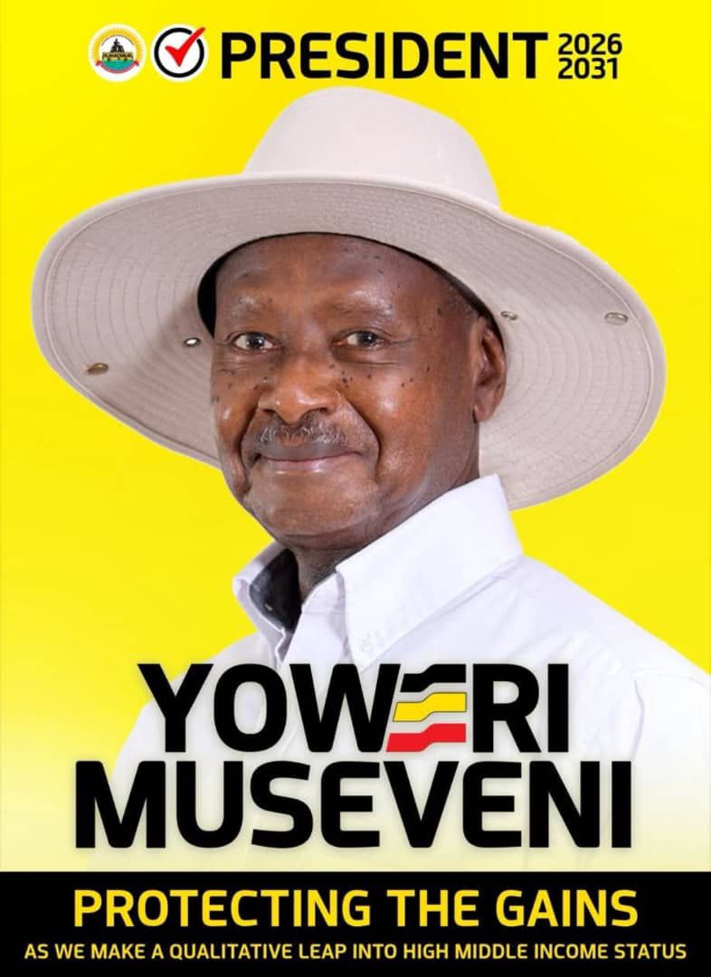 Museveni Releases Official Campaign Poster as Political Showdown with Bobi Wine Looms