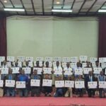 On the 10th, representative pastors from 84 churches in Ethiopia posed for a commemorative photo at the “Shincheonji Church of Jesus, the Temple of the Tabernacle of the Testimony, Peter Tribe, Ethiopia Signboard Changing Ceremony