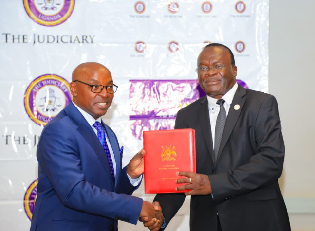 Chief Justice Owiny-Dollo Hands Over Office After Five-Year Tenure