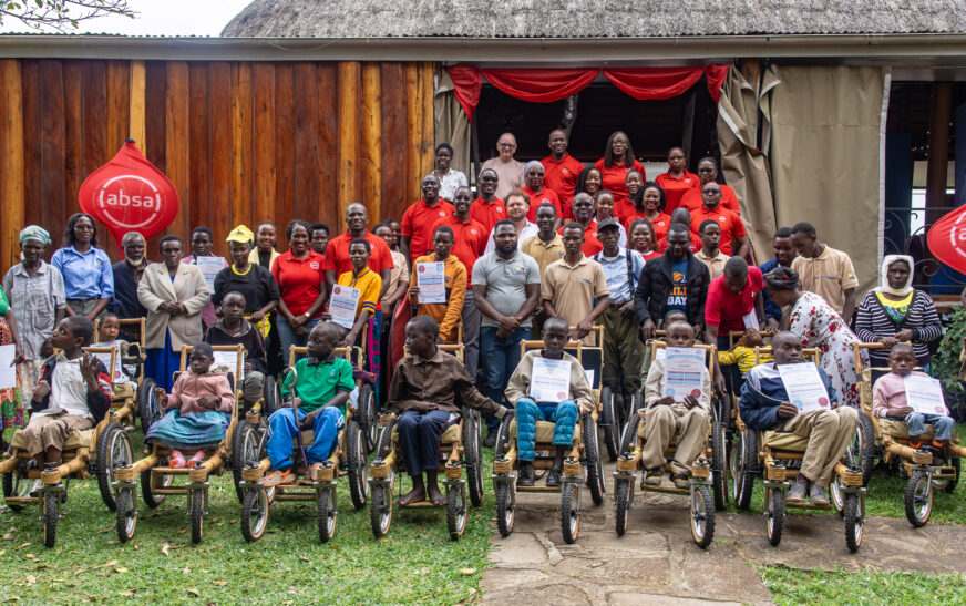Absa Drives Inclusion with Rwenzori Region Bamboo Wheelchair Donation