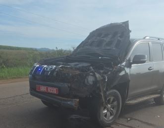 Minister Nabakooba Survives Road Crash in Mpigi District