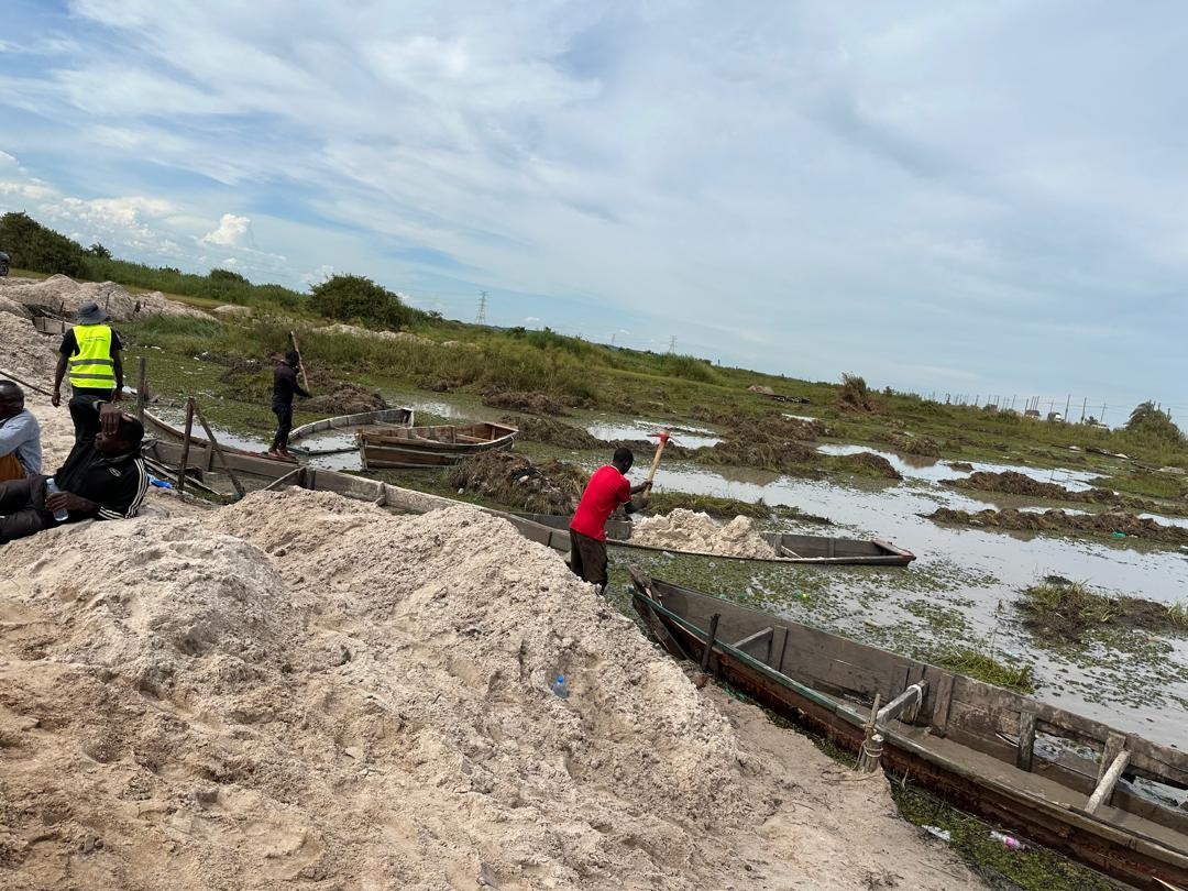 Gov’t tightens grip on illegal sand mining in Lwera wetland