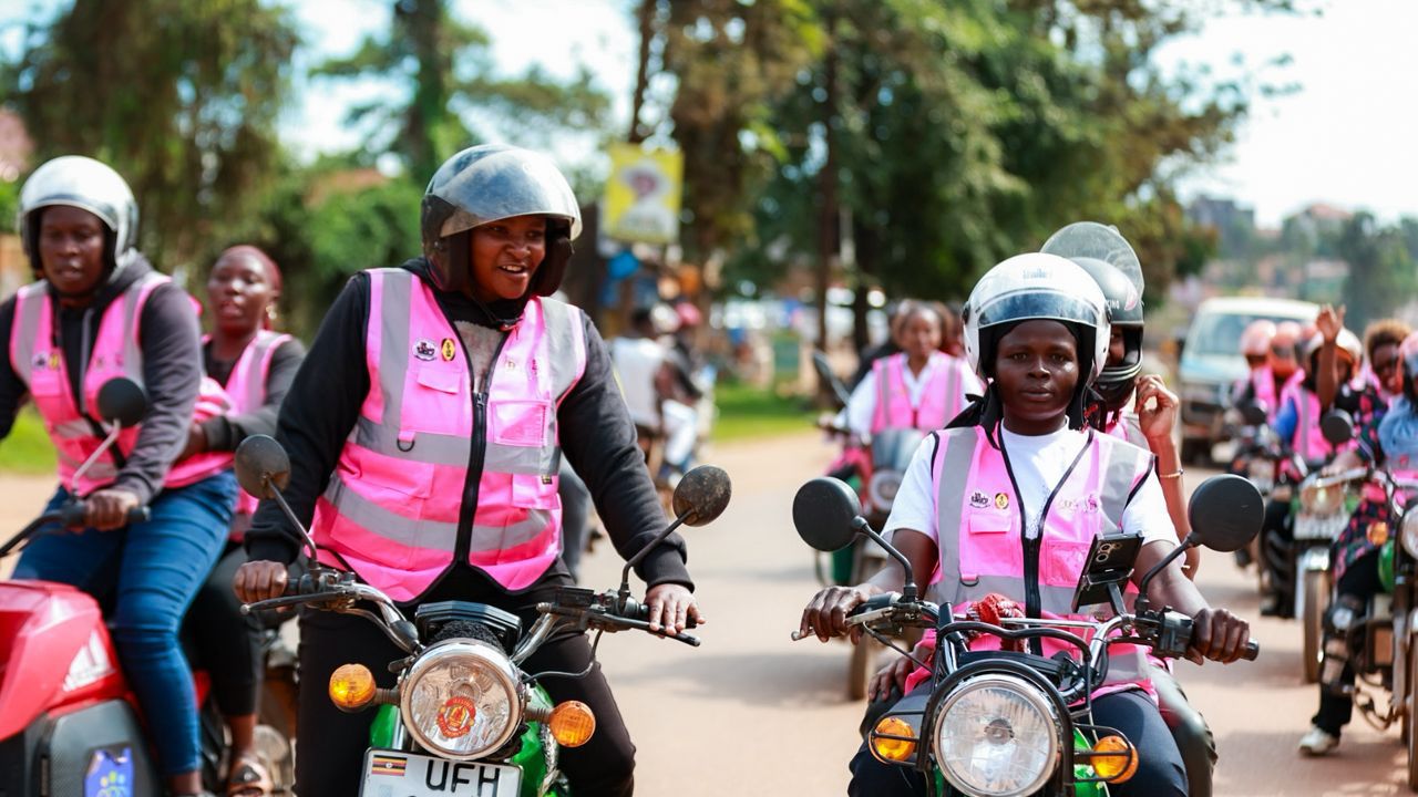 ITMS Celebrates Mothers’ Day with Women Boda Riders, Pushes Road Safety Campaign