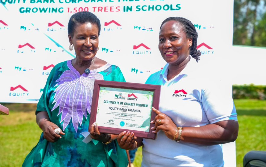 Kyambadde Joins Equity Bank, My Tree Initiative in Major Mpigi Tree Planting Drive