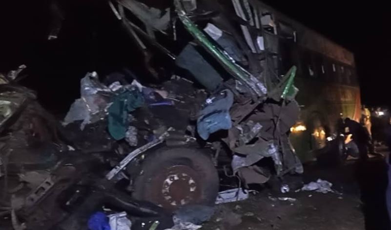 Several feared dead after bus, trailer collision on Kampala–Gulu highway