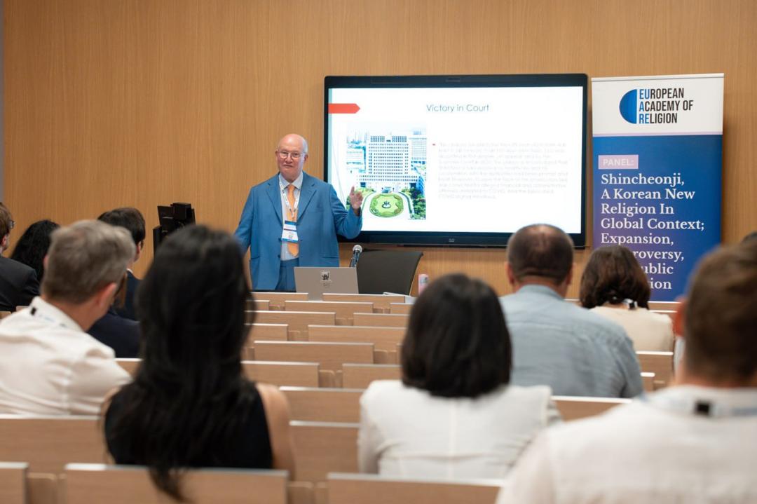 Dr. Introvigne as a speaker at the European Academy of Religion’s international conference held on 3 July