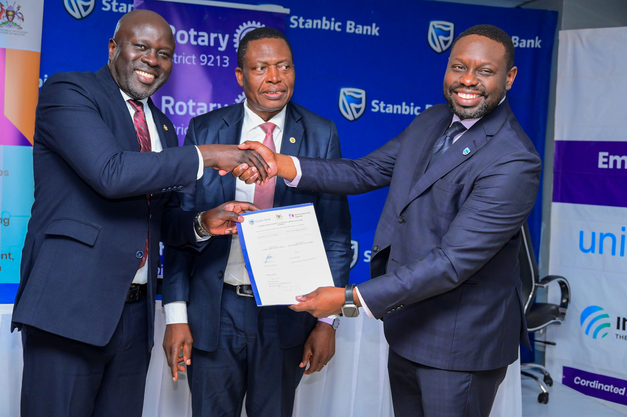 Stanbic Bank, Rotary Sign Shs  600 Million Partnership to Support Maternal and Child Health