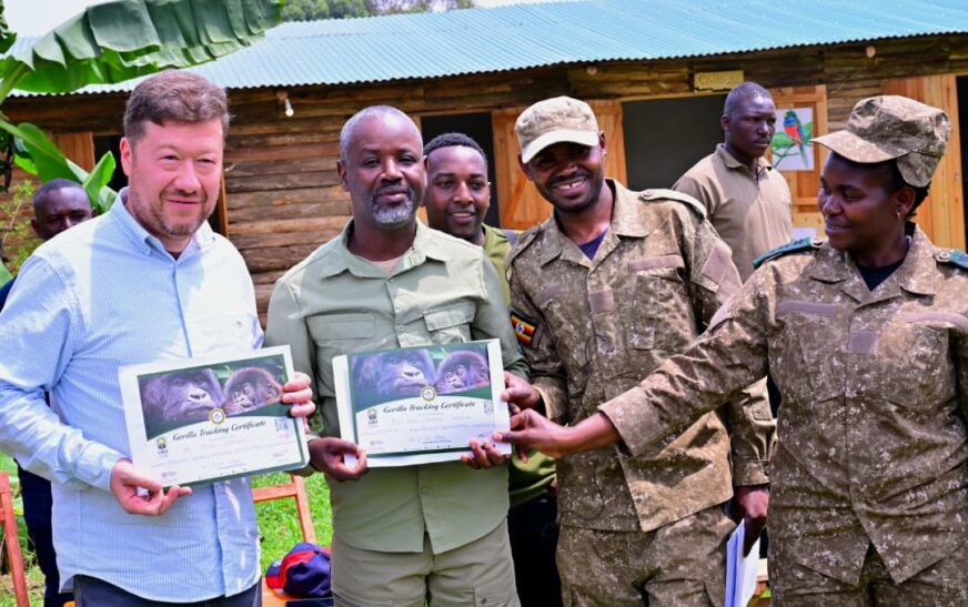 Czech Speaker names baby gorilla ‘Tomáš’ in Bwindi