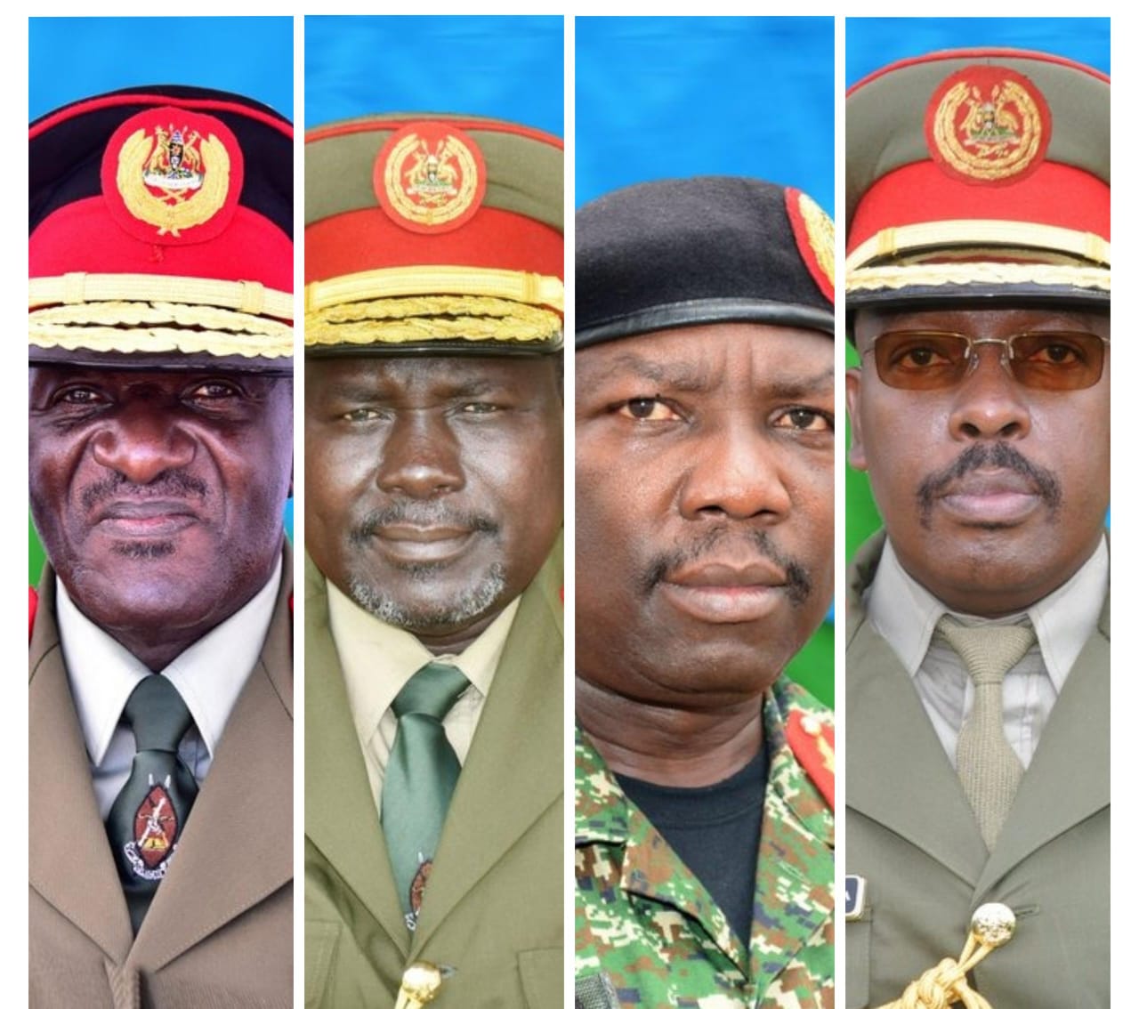 Who are the 19 retiring UPDF generals?