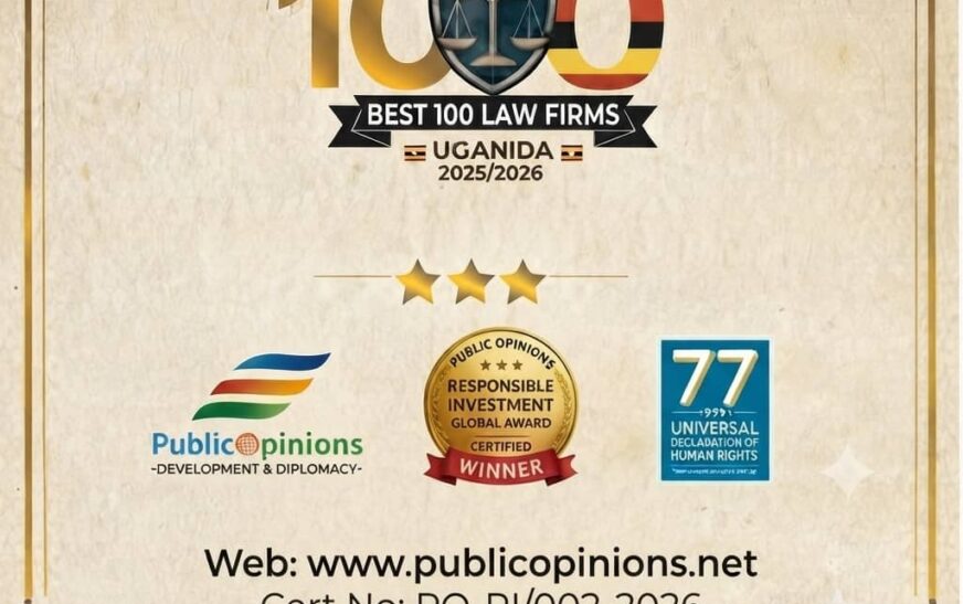 Over 98 Ugandan law firms set for recognition in Public Opinions awards