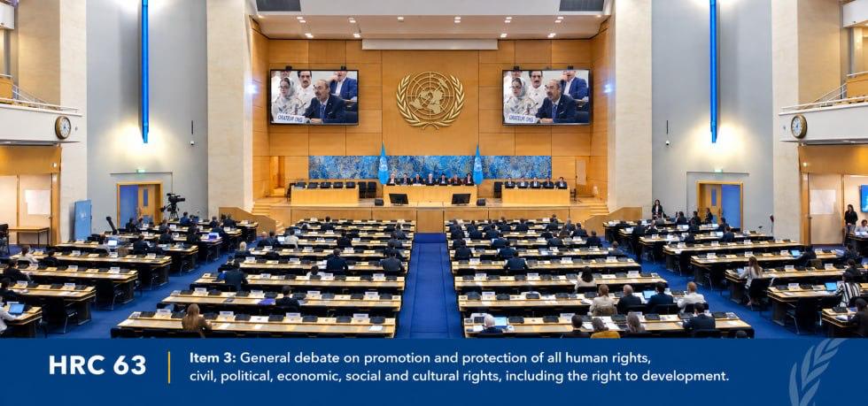 Oral statement on the situation of Chairman Lee Man-hee in pretrial detention in the Republic of Korea — General Debate under Item 3, 63rd session of the Human Rights Council