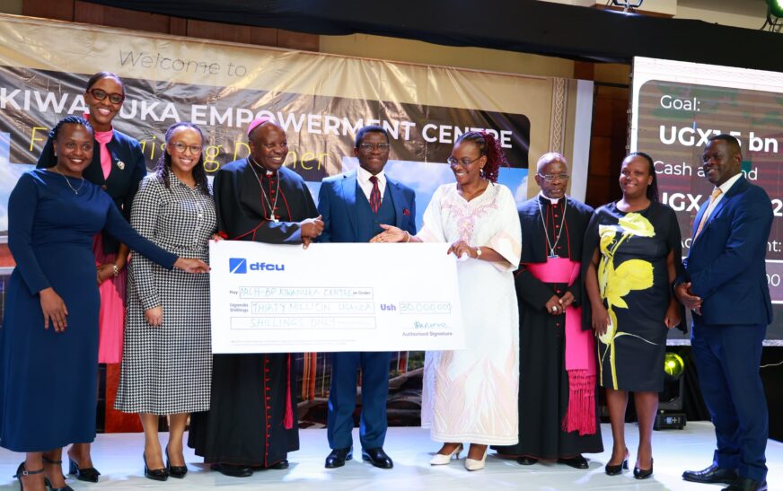 Archbishop Kiwanuka Empowerment Centre gets Shs 30 Million Boost from dfcu Bank
