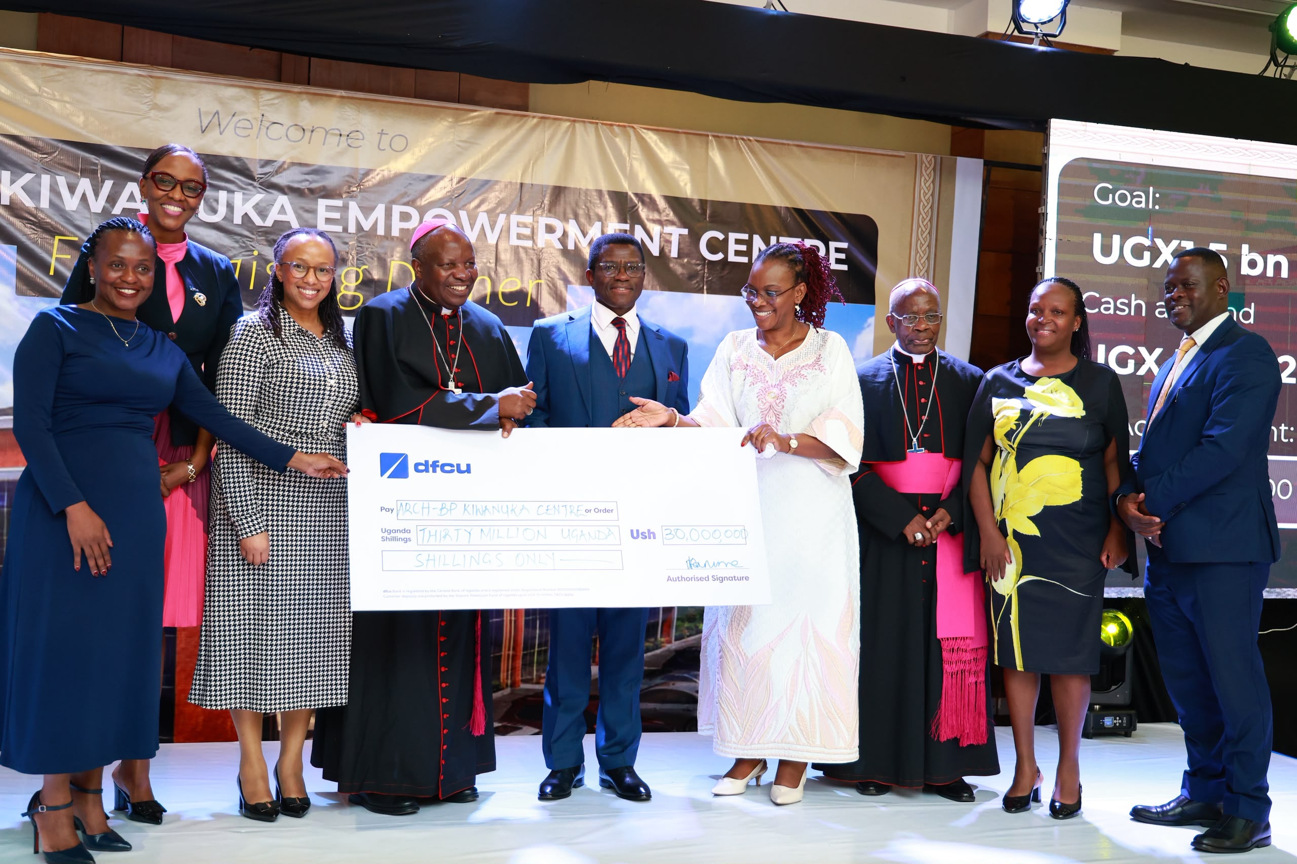 Archbishop Kiwanuka Empowerment Centre gets Shs 30 Million Boost from dfcu Bank